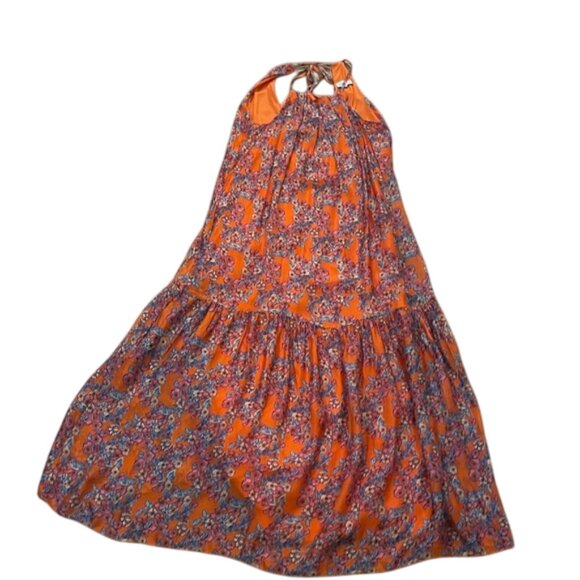 FRNCH Aneth Floral Silk Blend Sleeveless Maxi Dress Womens Size Small Boho - Picture 4 of 12